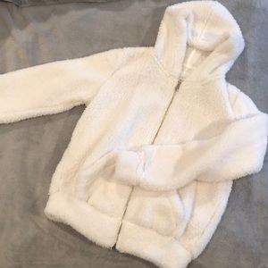 Fuzzy furry zip up hoodie